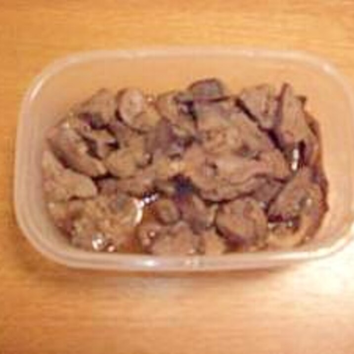 離乳食に 鉄分たっぷりの鶏レバーの甘辛煮 レシピ 作り方 By Koko0730 楽天レシピ